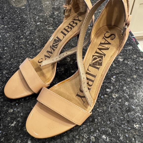 Sam & Libby Tan Strappy Heels - Picture 2 of 2